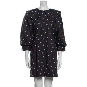 Ganni NWT polka dot mini dress